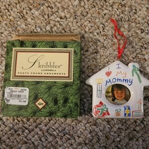 Russ Skribbles I Love My Mommy Photo Frame Christmas Ornament